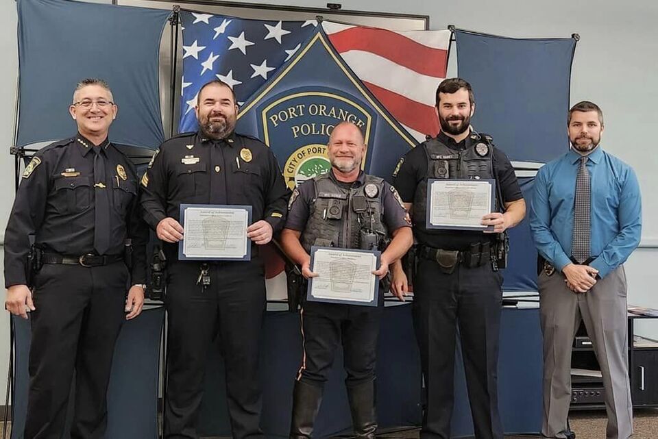 Seven New Officers Join the Force; Officer of the Year Honored
