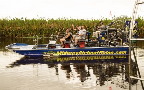 Airboat Rides at Midway Private Tours, an Intimate Ride or Fun for the Whole Family.