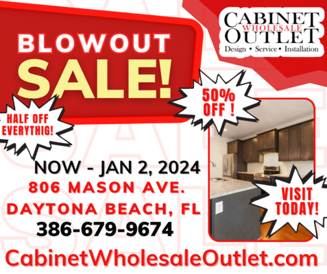 Cabinet Wholesale Outlet Unveils a Show-Stopping 50% Off Sale!