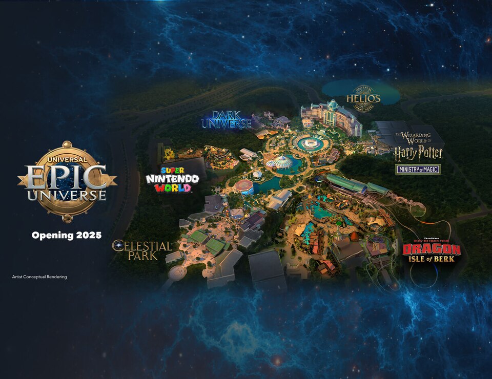 New Theme Park, Universal Epic Universe, Opens in 2025