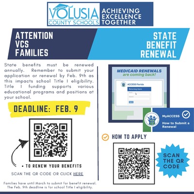 Deadline Approaching - Help Volusia Schools Keep Title I Funding